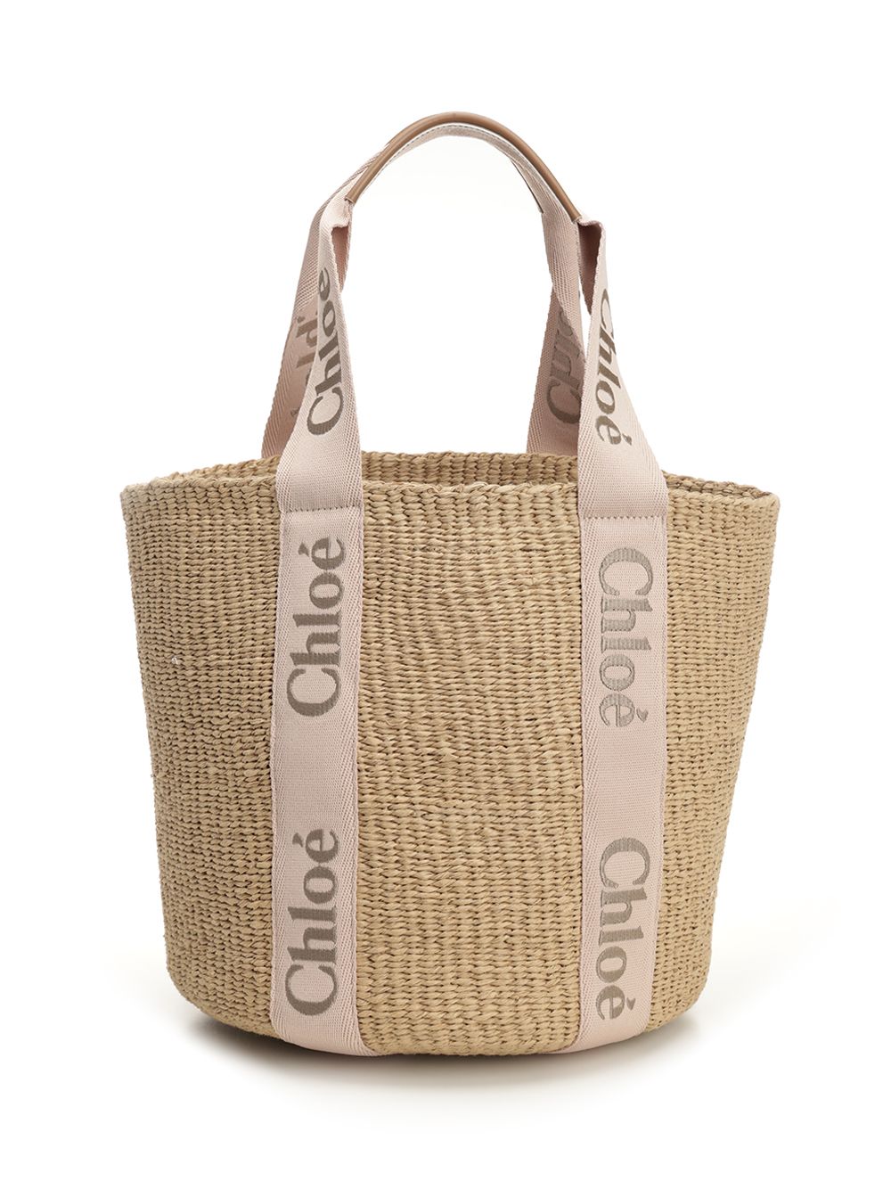 Chloe' Woody Shoulder Bags - Beige | ea277b22423511bafda1774d05a7bb3856d4ede4