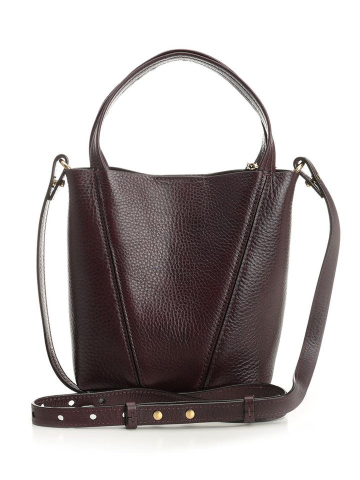 Chloe' Chloé Spin Shoulder Bags - Bordeaux | 738433b8892fa8e512f57c8a86f4e7f23bd48dc9