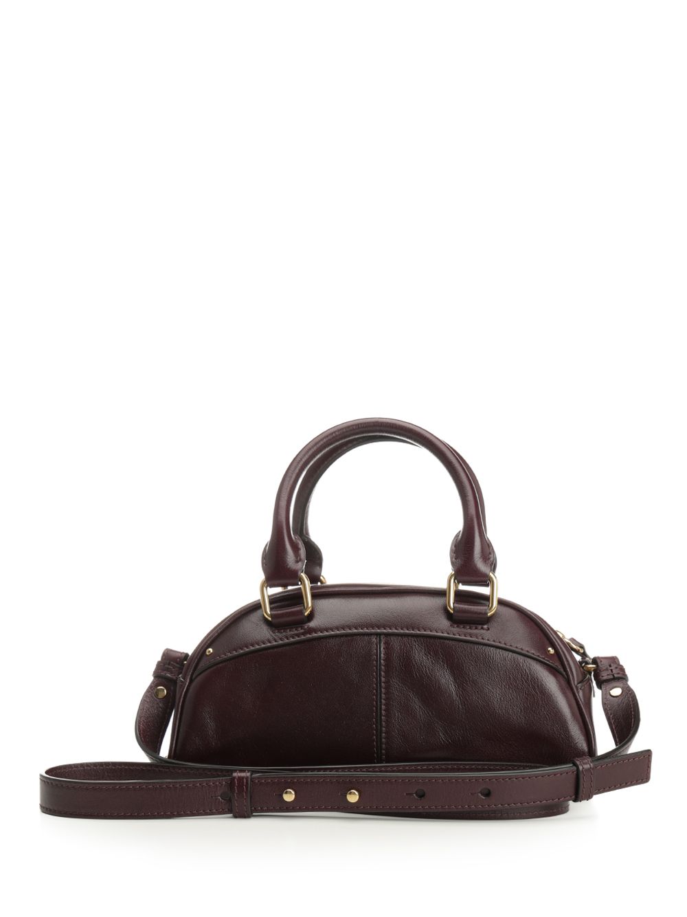 Chloe' Small Chloé Bowling Bag Handbags - Bordeaux | 99960bf8e805c32f24fb52767157c9c364a2c1e4