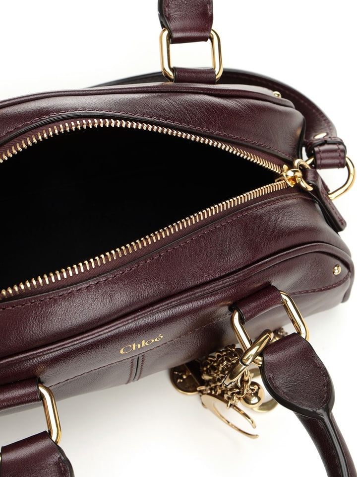Chloe' Small Chloé Bowling Bag Handbags - Bordeaux | 1e9e7b0214071a3a2acc81696bd575fb33e88cc0