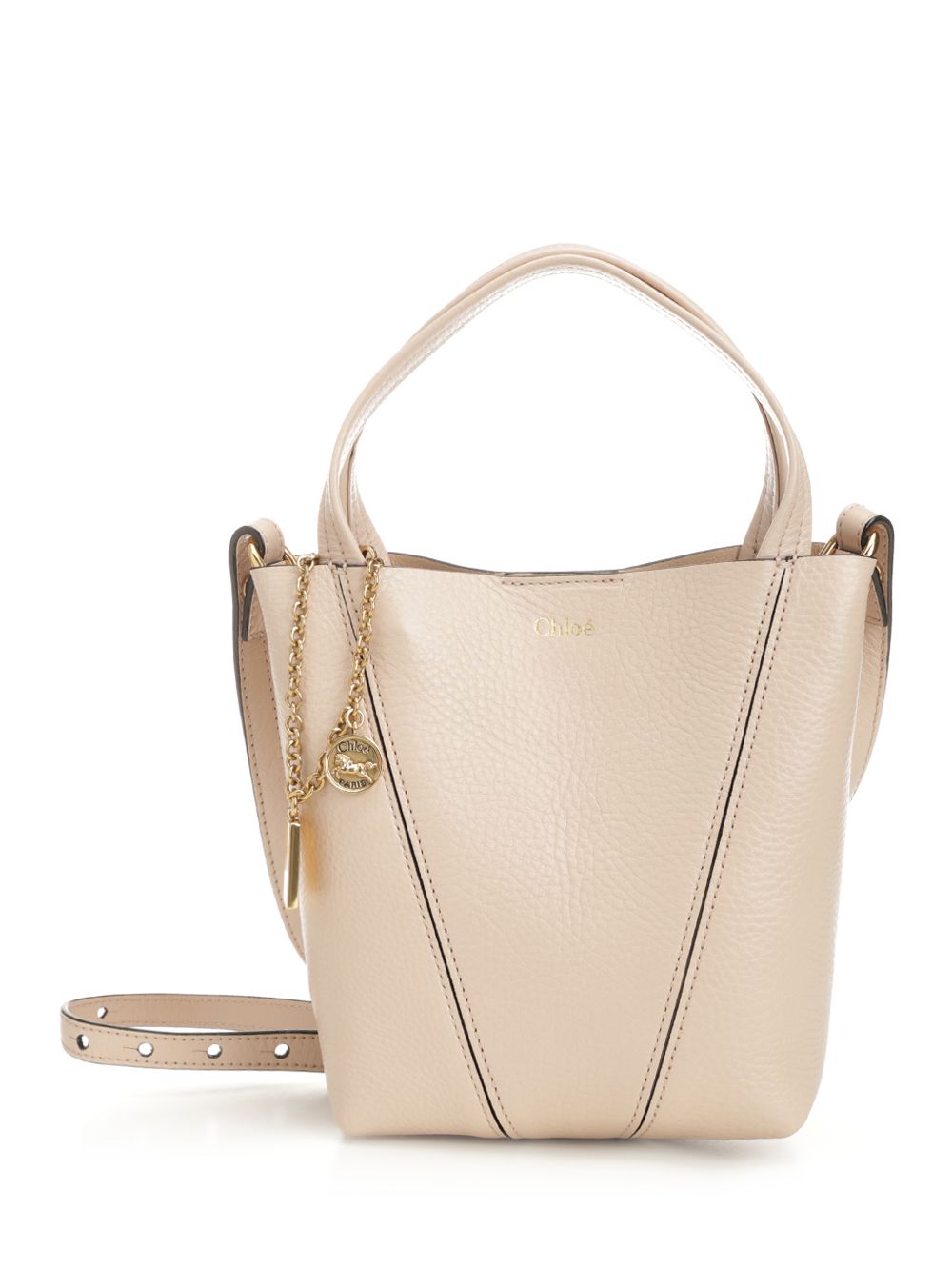 Chloe' Chloé Spin Shoulder Bags - Rose | e87332725dcb6cca10b002dc810a3518dfc631a7