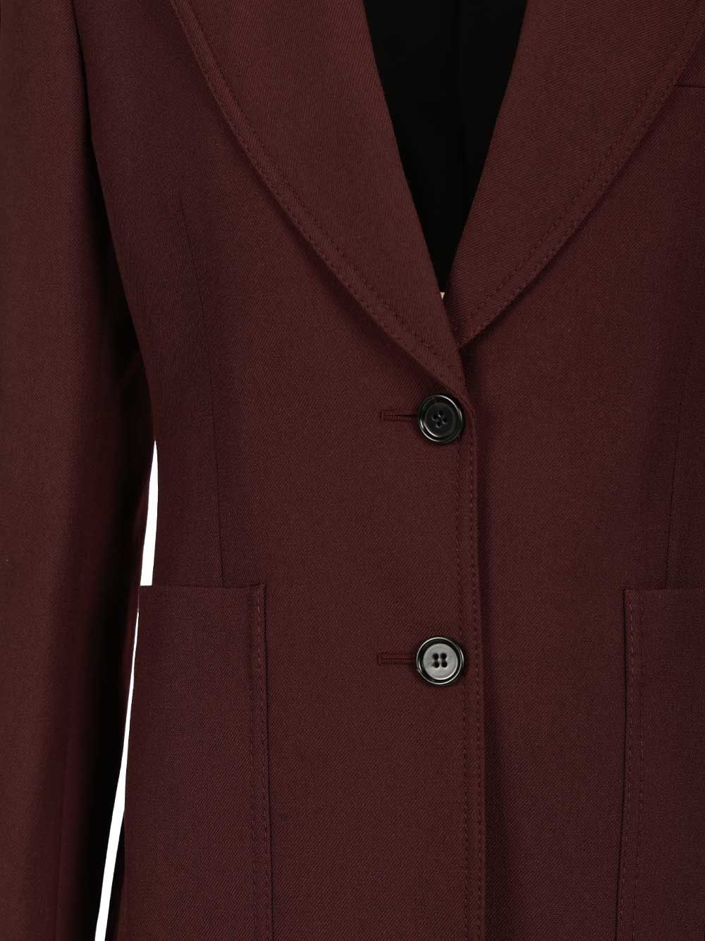 Chloe' Suits Sigle Breasted Blazer Jackets - Bordeaux | baace104188c0e84983057b708631b7f8d841ffc