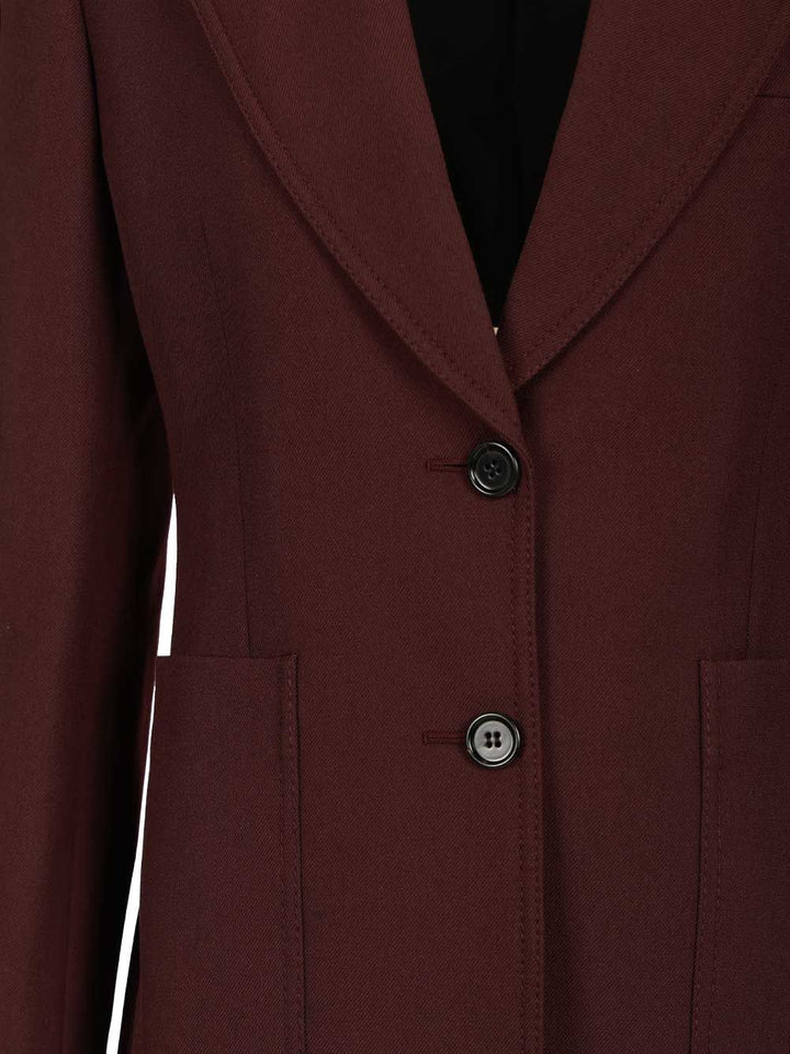 Chloe' Suits Sigle Breasted Blazer Jackets - Bordeaux | baace104188c0e84983057b708631b7f8d841ffc