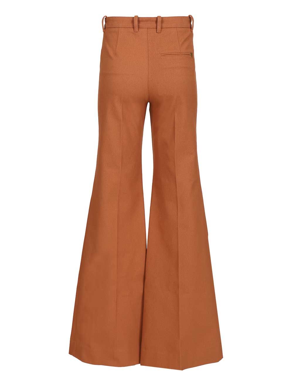 Chloe' Flared Trousers - Orange | acca23d3d77bcedea8f90e8fef2ffeb673cb60d2