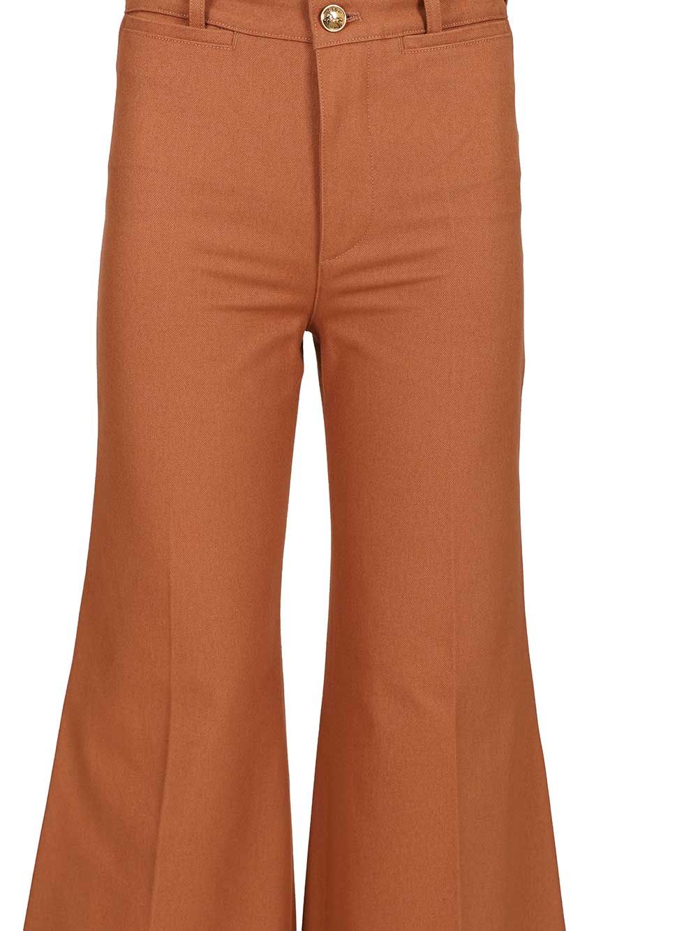 Chloe' Flared Trousers - Orange | 89afc18b7f6263df20234b0922919fb063f2754d
