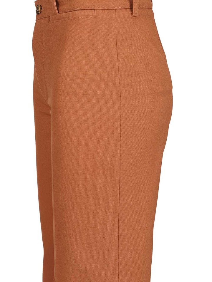 Chloe' Flared Trousers - Orange | 1231b6850a7686db9e2e48bdab04f855cf52593d