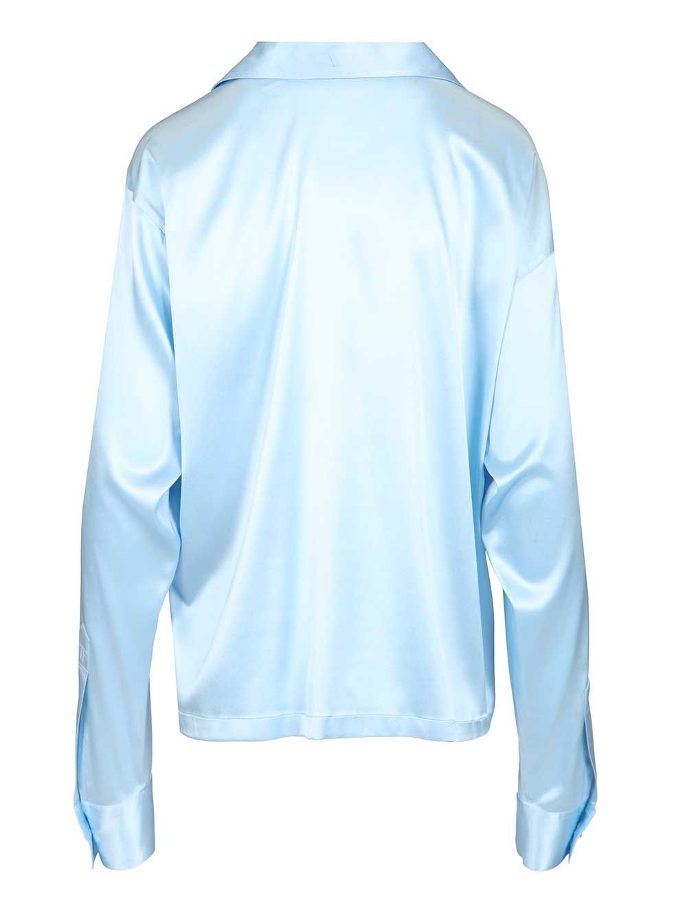Tom Ford Stretch Silk Satin Polo Shirts - Light blue | 4b196065a75da6b9a7b9980d95b88f4c17c1c0ee