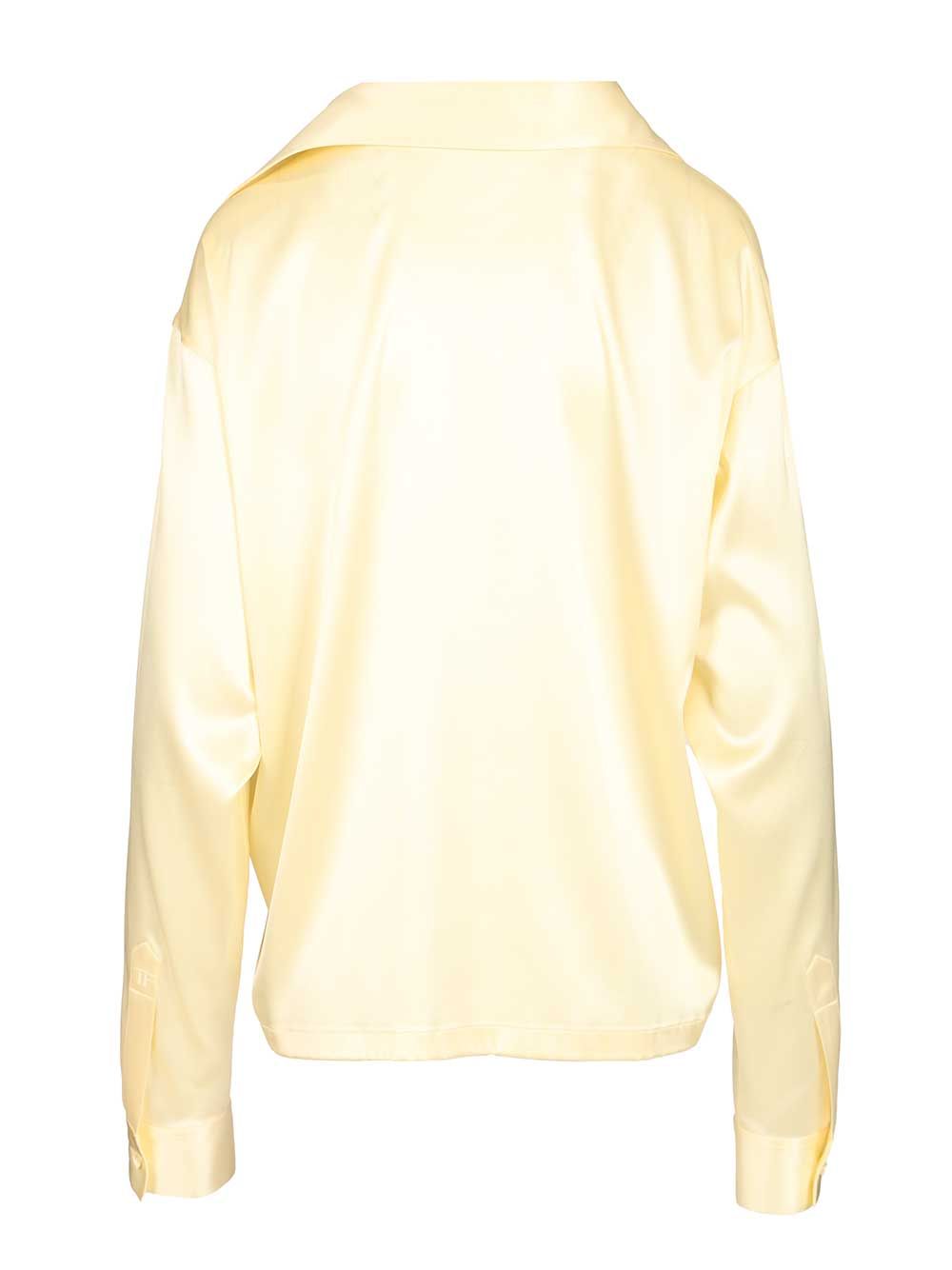 Tom Ford Silk Polo Shirt Shirts - Yellow | 43c90b5b942c1dbc6800fe40a2aabefdb4240a52