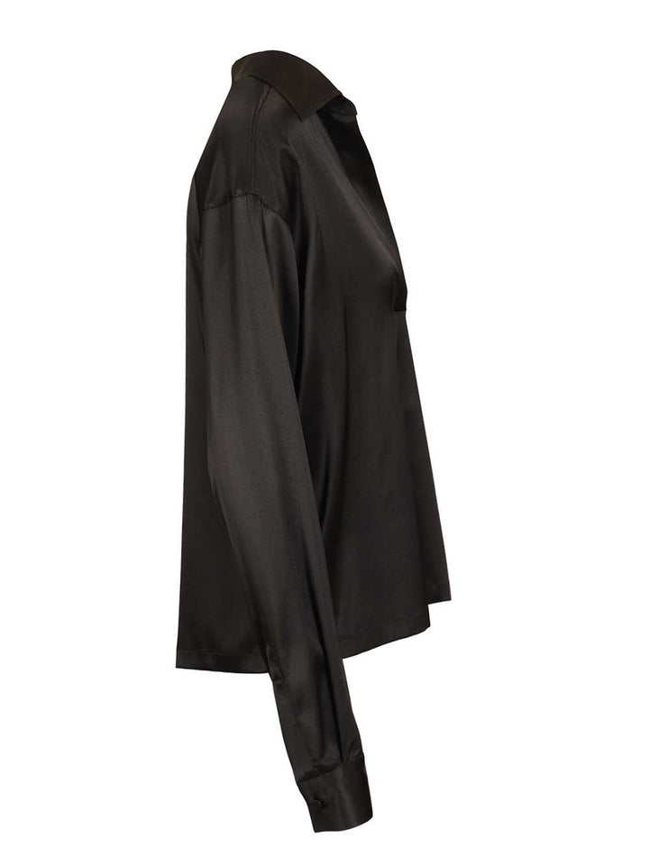 Tom Ford Silk Polo Shirt Shirts - Black | d6fd9bd3b3e76392d3a1662e7d40a6fc5c01a1bd