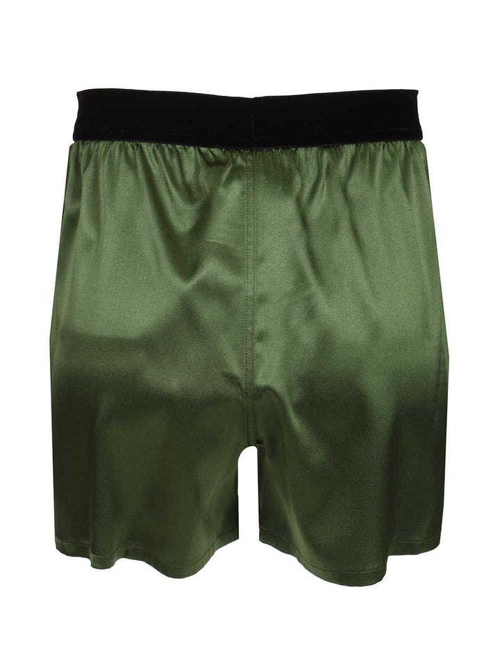 Tom Ford Silk Satin Shorts Trousers - Green | 745496aff35c212c6a88eb223b9c9c6a43746742