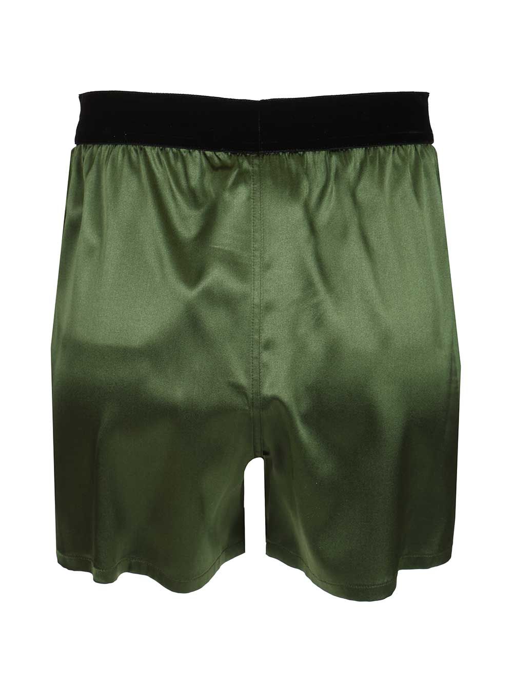 Tom Ford Silk Satin Shorts Trousers - Green | 745496aff35c212c6a88eb223b9c9c6a43746742