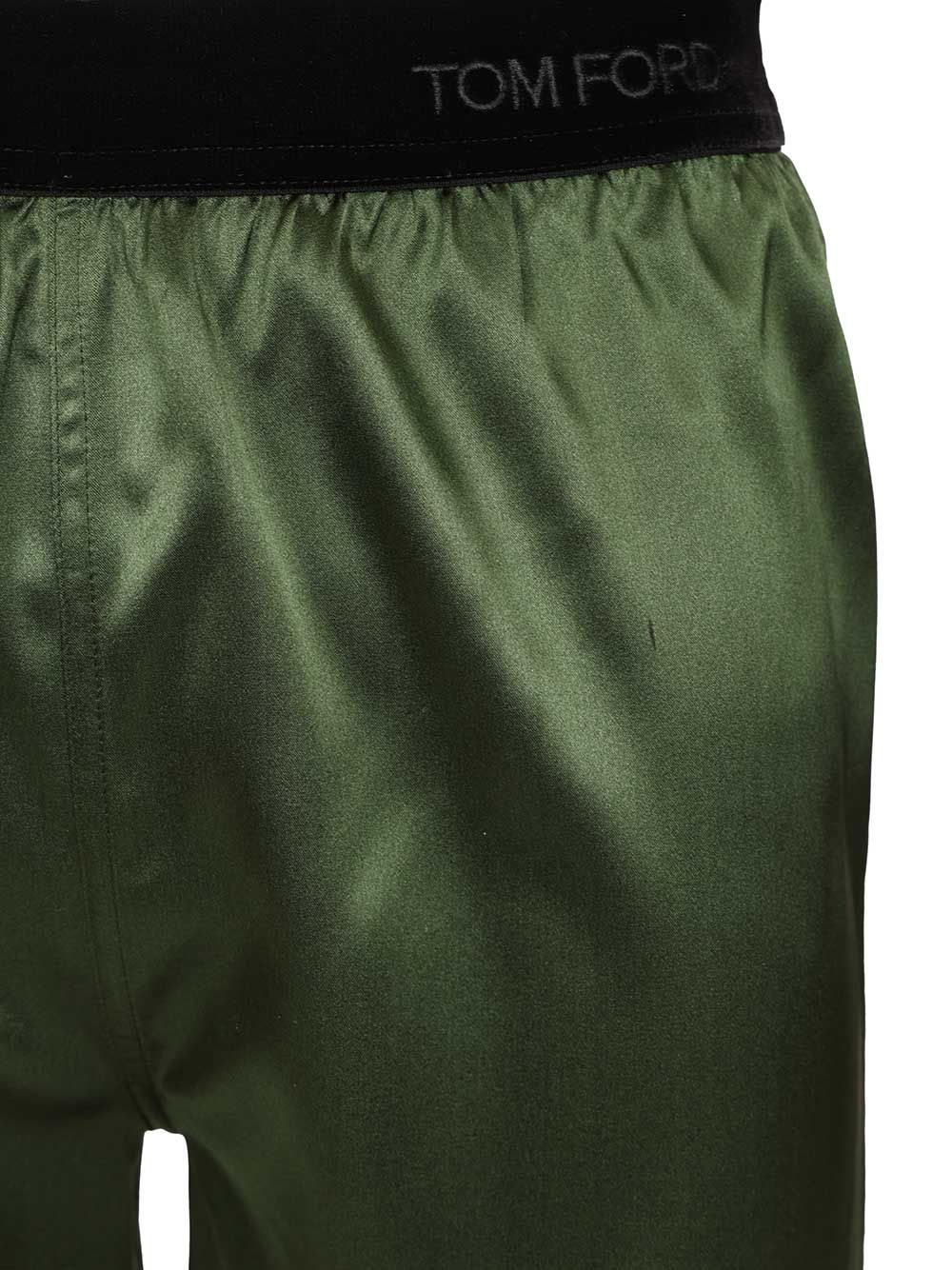 Tom Ford Silk Satin Shorts Trousers - Green | e27c832f01996c9ba4f16e7681cb179a1eeb832c