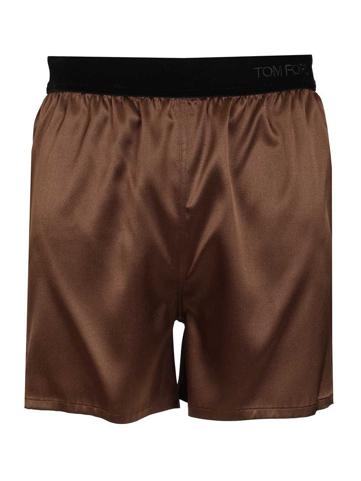 Tom Ford Silk Satin Shorts Trousers - Brown | bd3ee68bfe7f40a9a33389516374d8aa07a17bc0