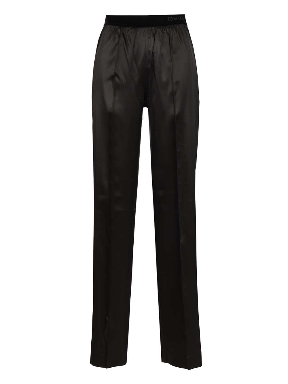 Tom Ford Stretch Silk Pants Trousers - Black | 6958459e1e5b09924404ddc54e88111af086f036