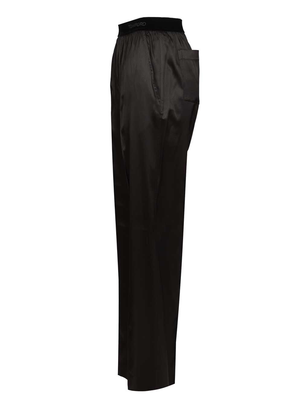 Tom Ford Stretch Silk Pants Trousers - Black | 9ca570f8d513ad07b4082b256413be8b3e73a3a3