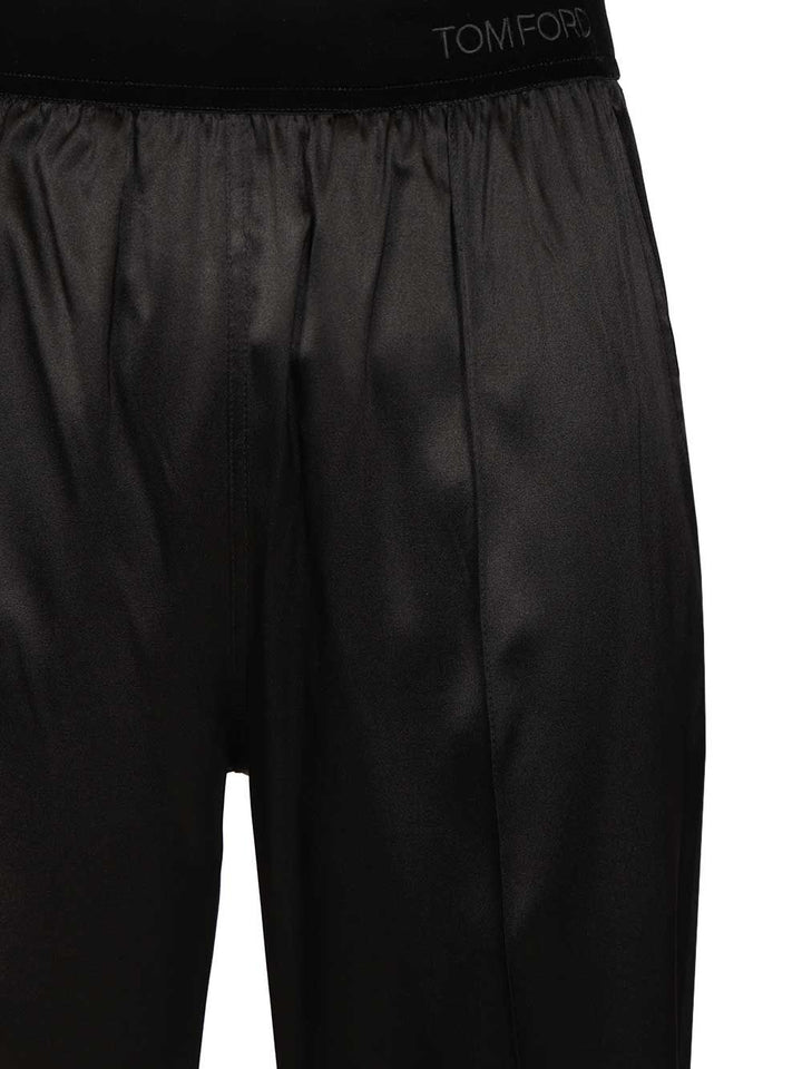 Tom Ford Stretch Silk Pants Trousers - Black | 4cbd941c48bc22658cdcce7e96905412f0170e07