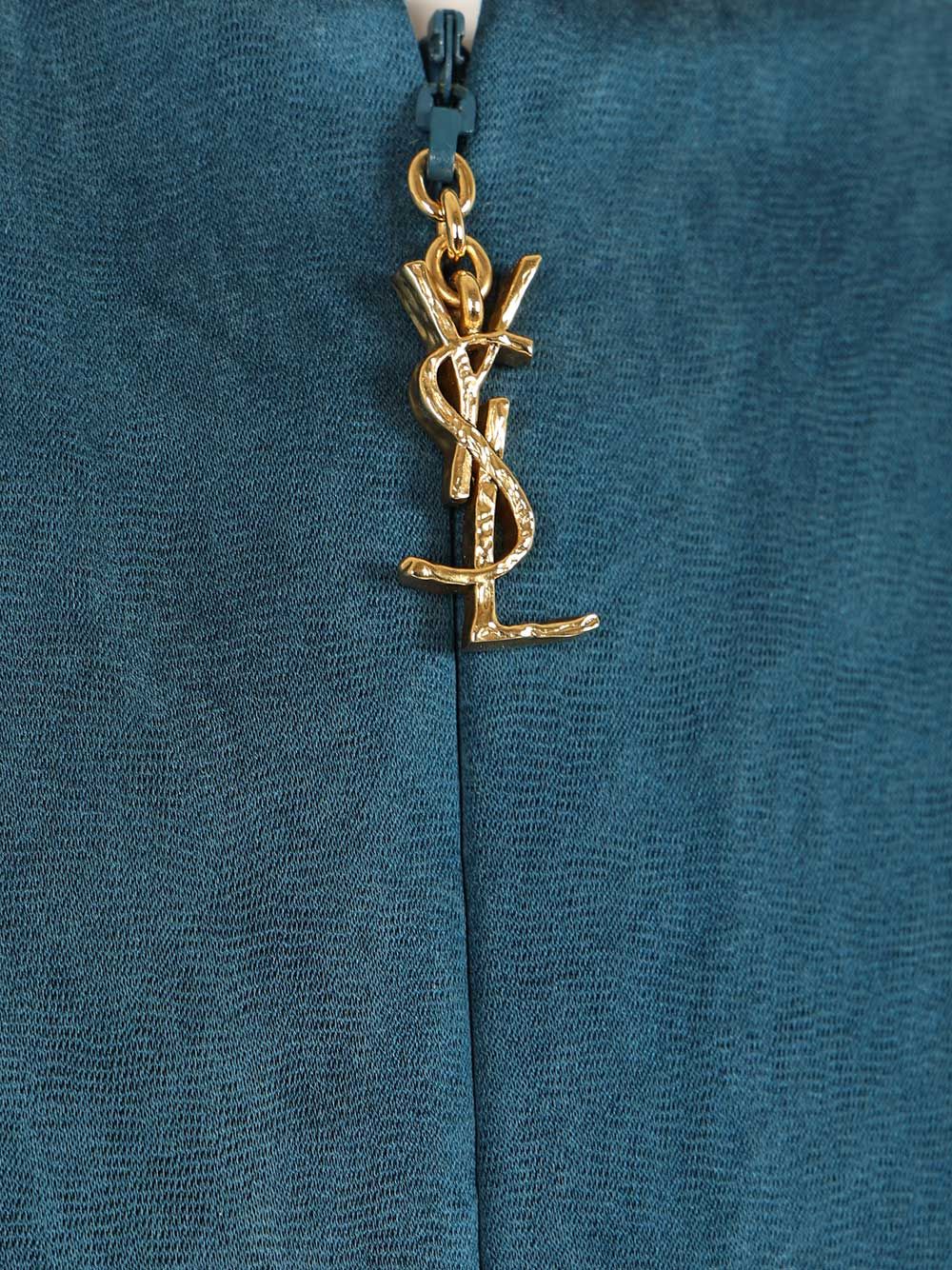 Saint Laurent Robe Dresses - Blue | 60cfbac7fed19f425dab710fb309607a2c9282d2