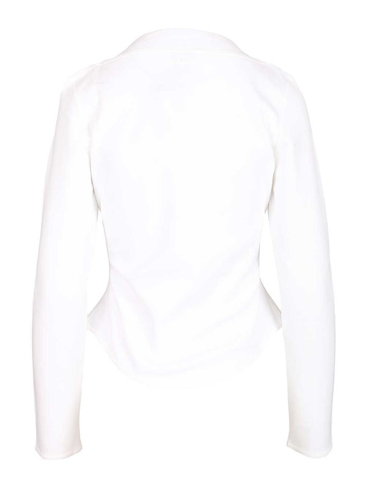AlaÏA Long-Sleeved Cotton Jersey T-Shirt - White | 8b8085252caf7b5e43cc1887166a65b891500161