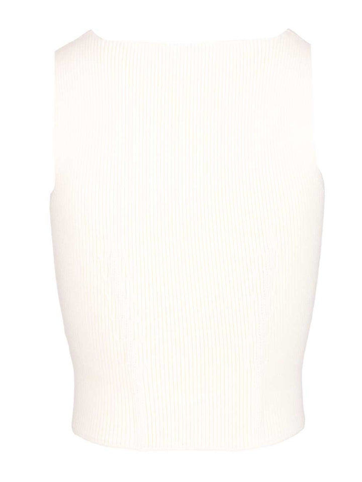 AlaÏA Corset Top Tops - White | ef553e68584be464248288f7bcef568708fd21e6