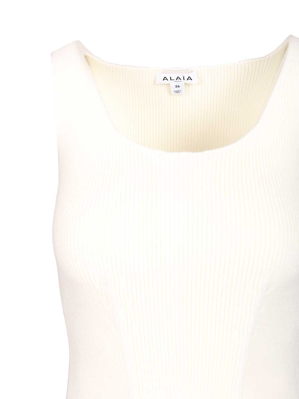 AlaÏA Corset Top Tops - White | 5a380a08cc4a698dc34976c3eb259fb113b1ad9a