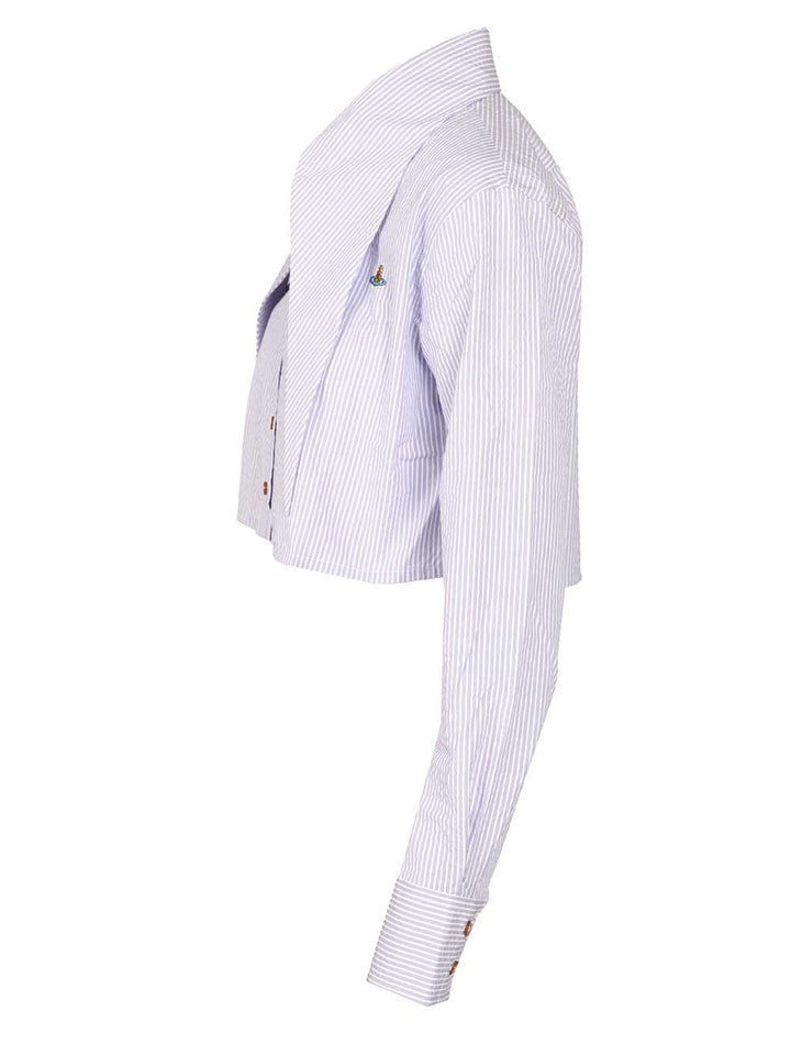 Vivienne Westwood Shirt With Heart Cutout Shirts - White | 62dc2047e5d593871f543a8b28ad4c66666b8147