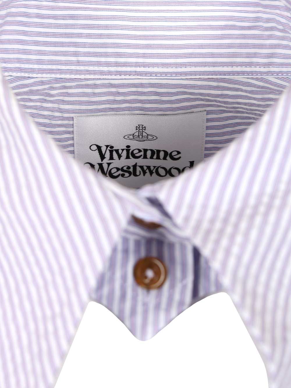 Vivienne Westwood Shirt With Heart Cutout Shirts - White | ad0dbb2884683218fe1f09eab359d0e7ee8dd540
