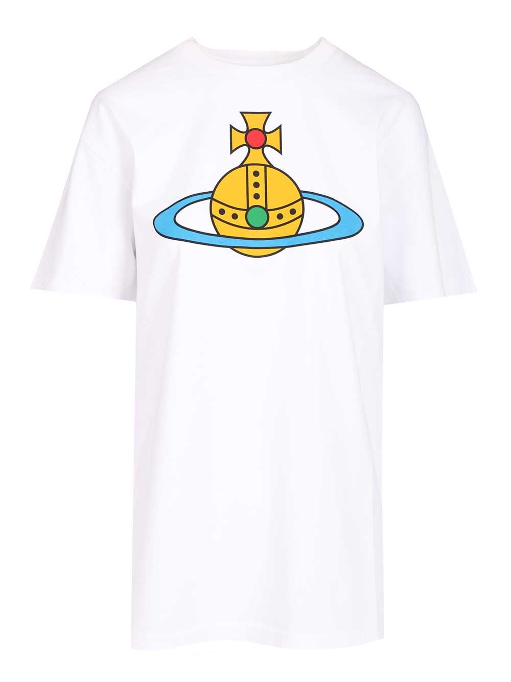 Vivienne Westwood Oversized Orb T-Shirt - White | 664c2e4e46d76533caf7974ddc95d90cbce452fb