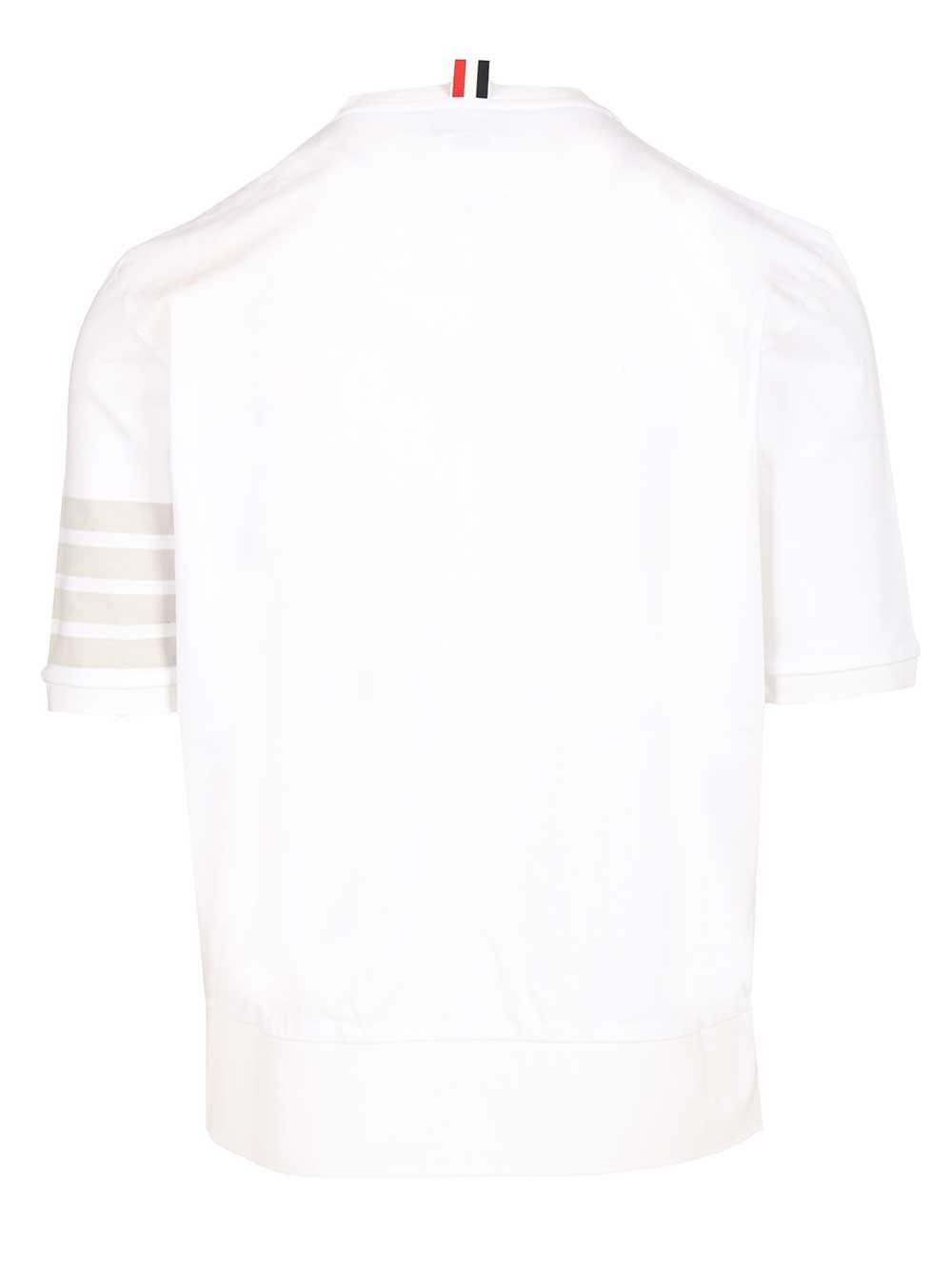 Thom Browne 4 Bar T-Shirt - White | ec82111e2f79b88d9f1ce9d079952070c6472b3b