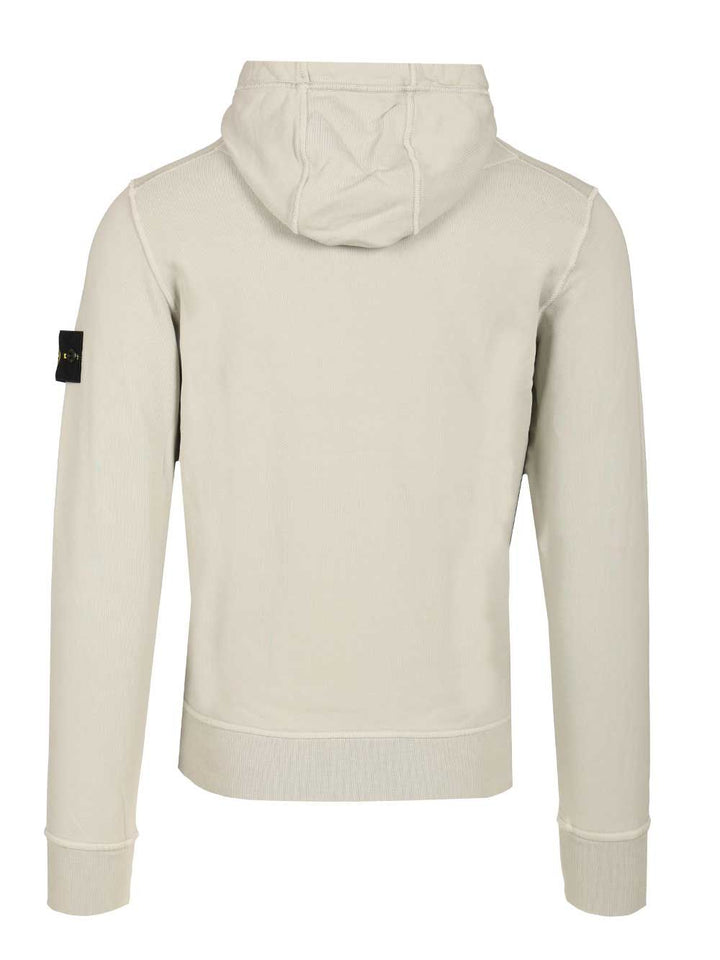Stone Island Hoodie Sweater Organic Cotton Fleece, Garment Dyed Sweatshirts - Grey | c4bf96edabb82468bee0292f95d65c04c64ae2ed