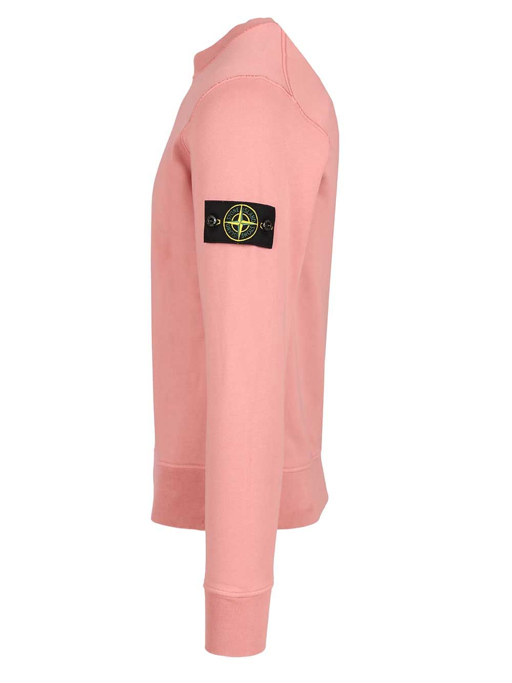 Stone Island Organic Cotton Sweatshirt Sweatshirts - Rose | 25d1797a65892761468d831c50b31b4d539e185e