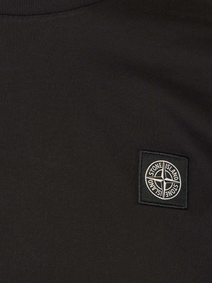 Stone Island Cotton Jersey T-Shirt - Black | 81db6eb58ffcb8b35bfe73fa5eebcff1cec17f97