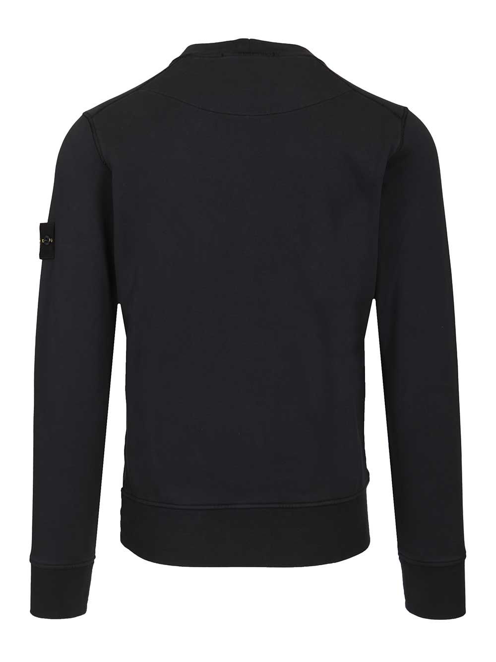Stone Island Organic Cotton Sweatshirt Sweatshirts - Blue | b55c39bd68ba6c80683fda65b80d32c7b08fee98