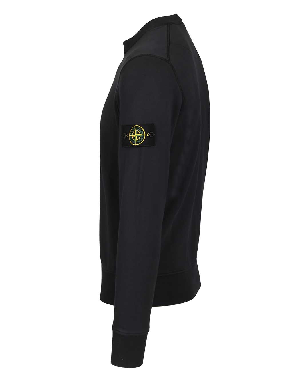 Stone Island Organic Cotton Sweatshirt Sweatshirts - Blue | bc6cc255cc8e2f81b83a46bce3eedfe4979998de