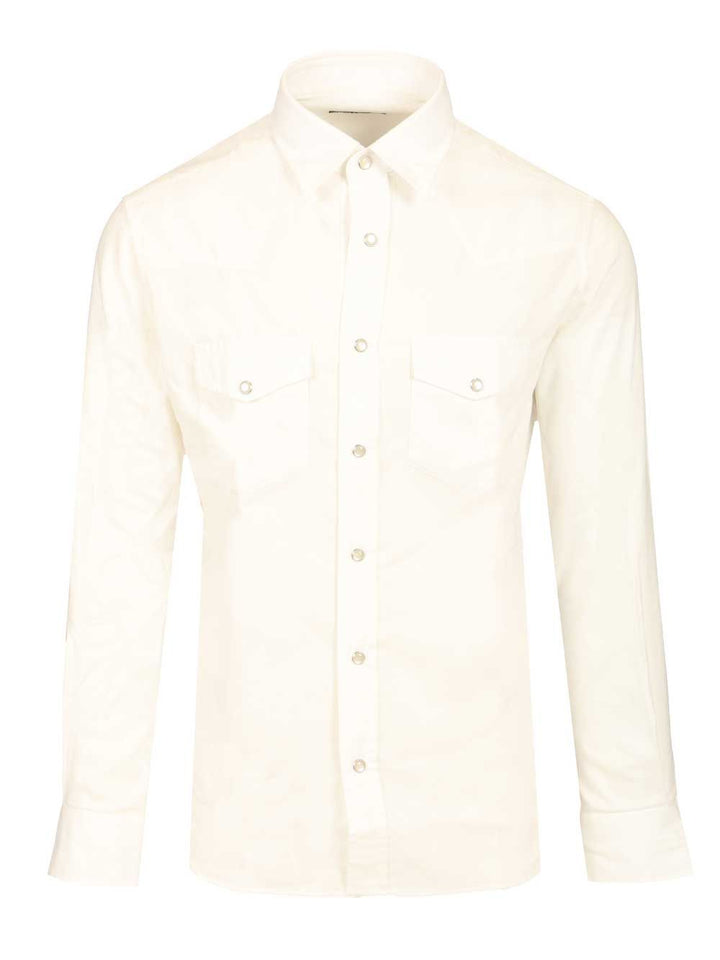 Tom Ford Slim Fit Western Shirt Shirts - White | 7d24ec4b35c53fbc7a86f624486c1063b39f463e