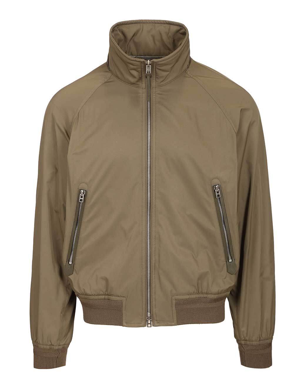 Tom Ford Jacket With Cashmere Lining Jackets - Green | 7ff136b2a2efb6719f59812f5316d5262f026902