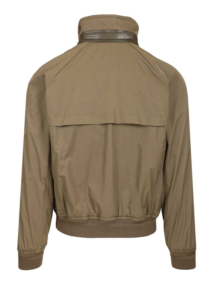 Tom Ford Peach Touch Techno Poplin Cashemere Lined Blouson Jackets - Green | d39eaaf4278625ee0071fb28692f0c5dc69149b4