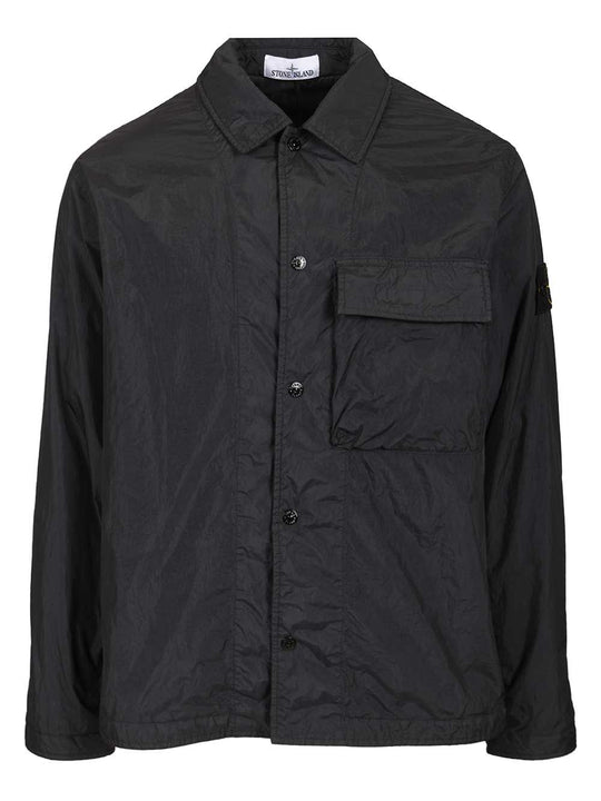Overshirt In Lightweight Recycled Nylon Reps Shirts Blue