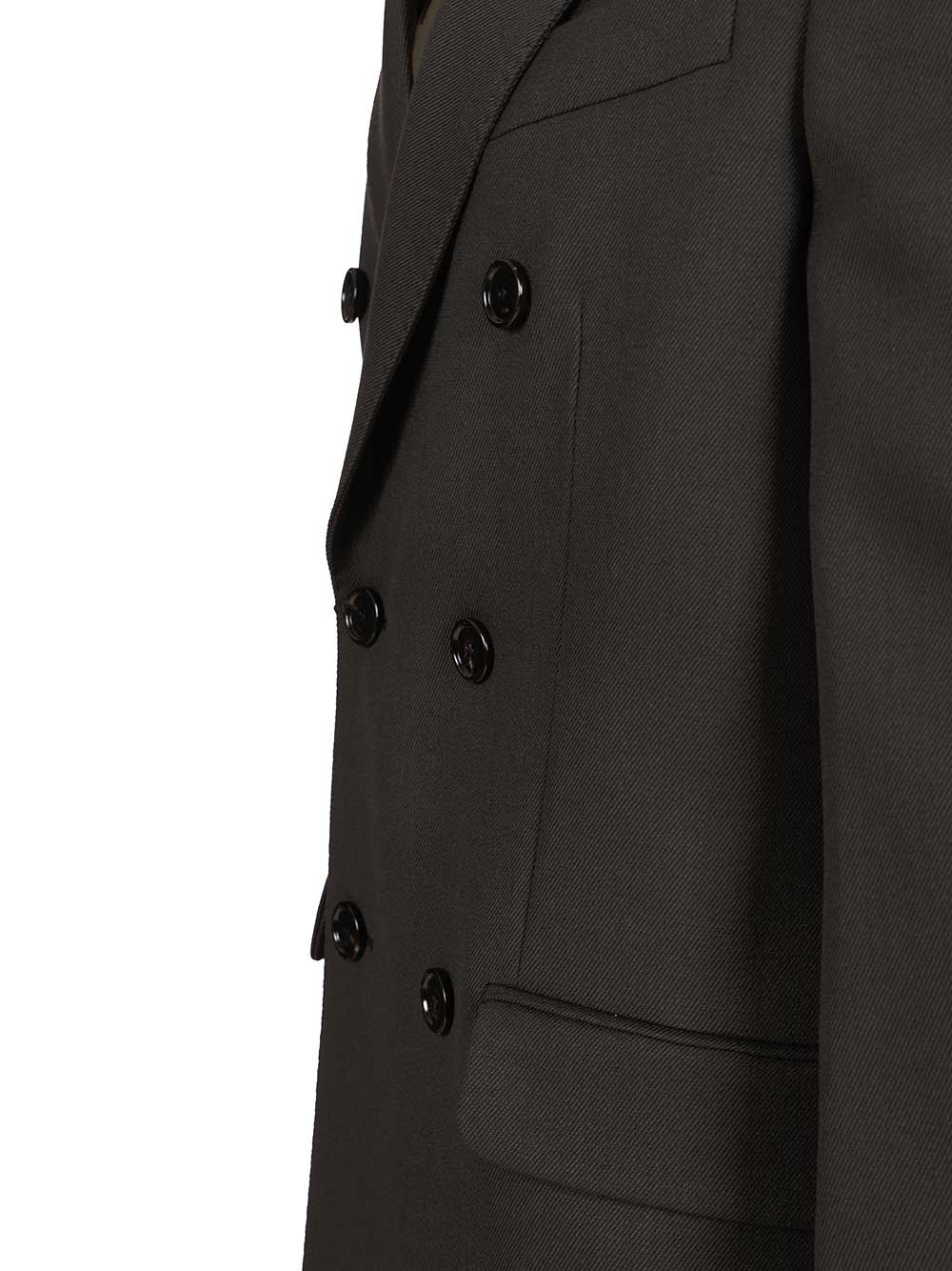 Ami Double-Breasted Wool Coat Coats - Grey | 5ebeb7a7e904121310ad8d5be68a5df9cfc0755e