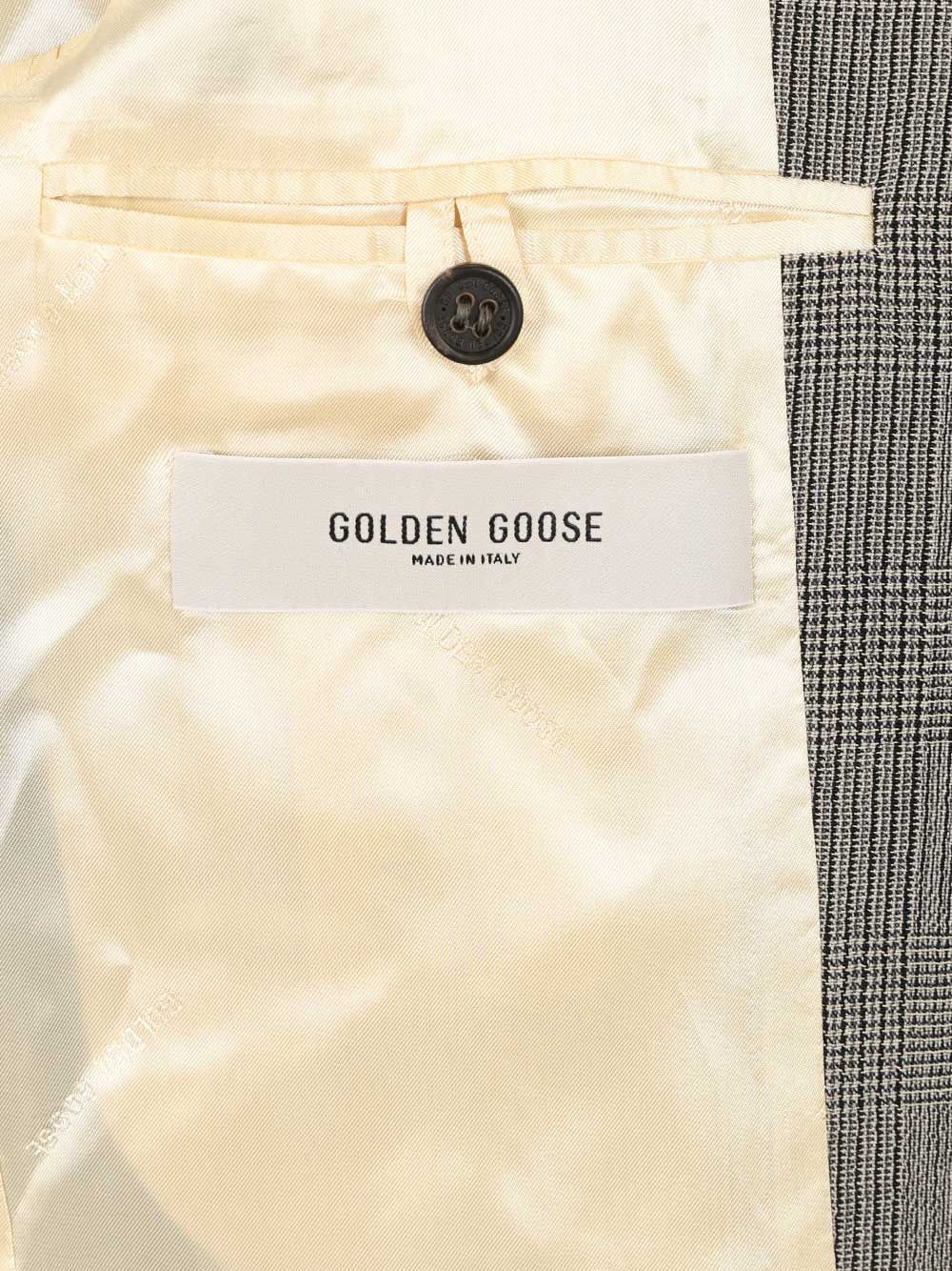 Golden Goose Deluxe Brand Prince Of Wales Wool Jacket Jackets - Grey | 103a077c00bb9b3c023233ac78c305d279960ed2