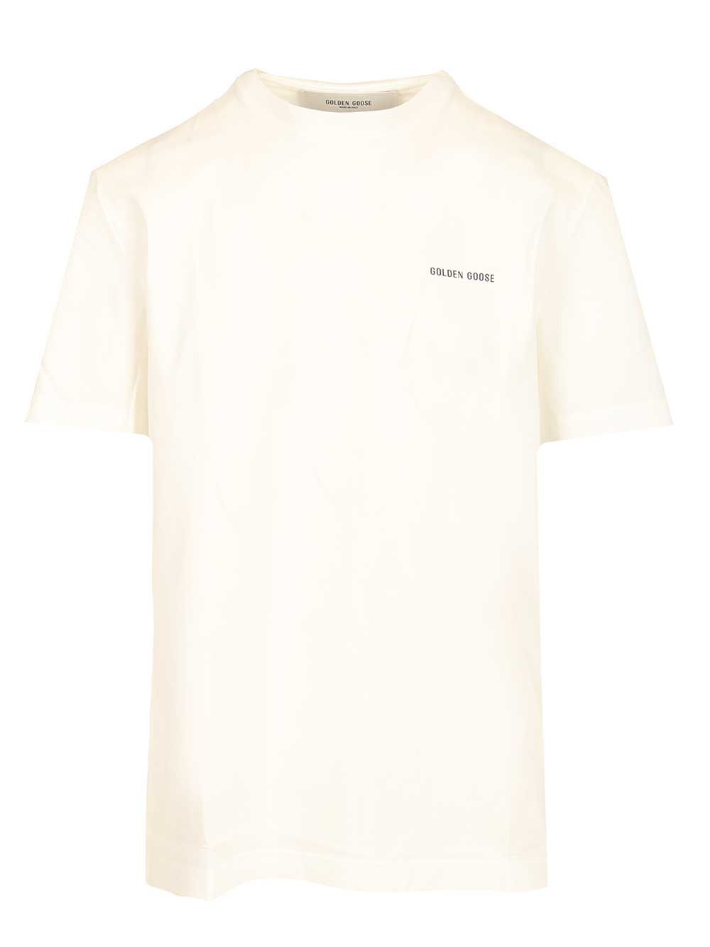 Golden Goose Deluxe Brand Cotton Jersey T-Shirt - White | b8f4af91b7ba95b50b106e92c8a7e239b3a5dae5