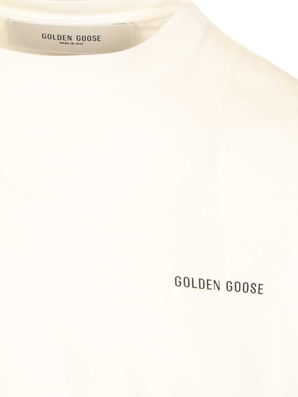 Golden Goose Deluxe Brand Cotton Jersey T-Shirt - White | 8493e1d6a426ba6a4fb45aea256f72b21b39be7f
