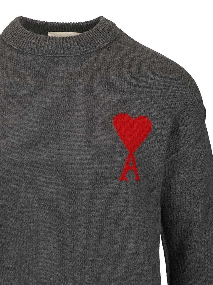 Ami Ami De Coeur Knitwear - Grey | 7d6abc3bdc2522e45b1aaf99a002ab4a3fdc10d4