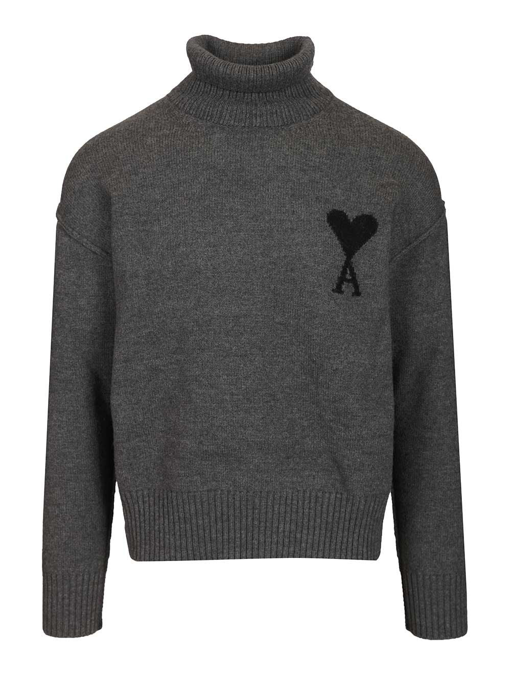 Ami Ami De Coeur Knitwear - Grey | 043da55384db76e6ecdf7a98a89565aa24e1bcbf