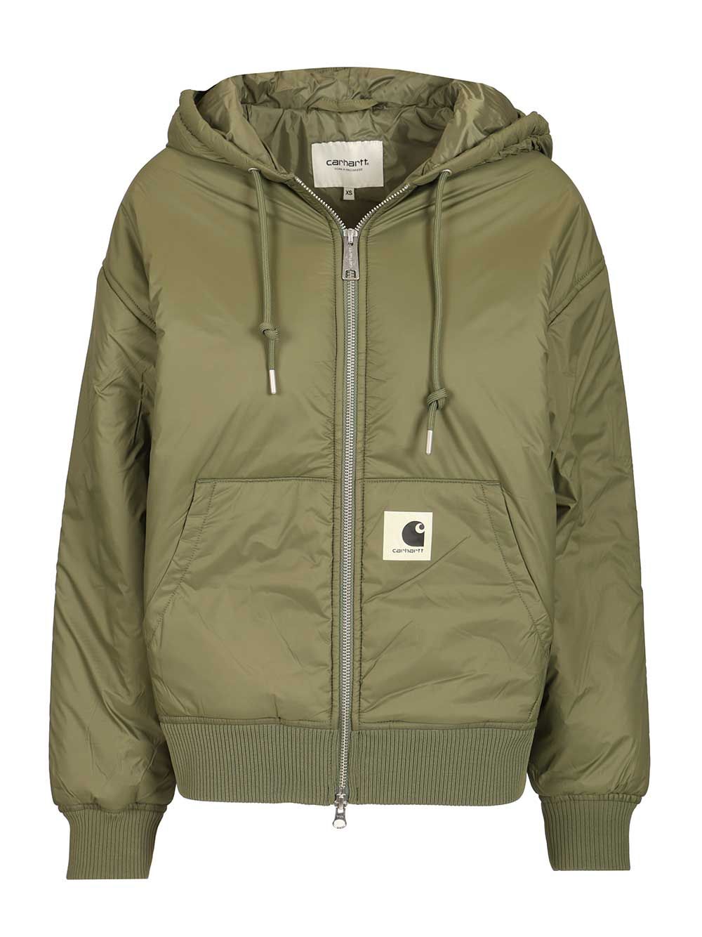 Carhartt Wip W' Hooded Gadd Jacket Recycled Nylon Taffeta Jackets - Green | 24e017486343e8bd434c049f2a4983ae168800a6