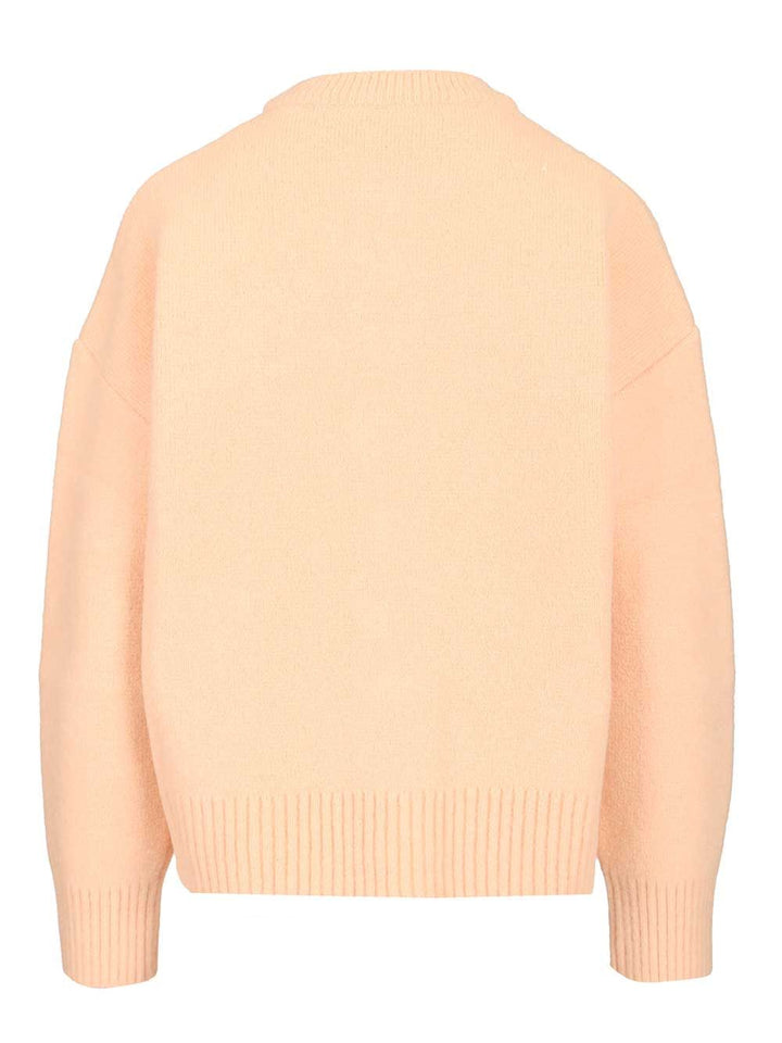 Ami Alpaca Cardigan Knitwear - Beige | 3460db7c296bda28ab8c3b63c994c44976cbcc82