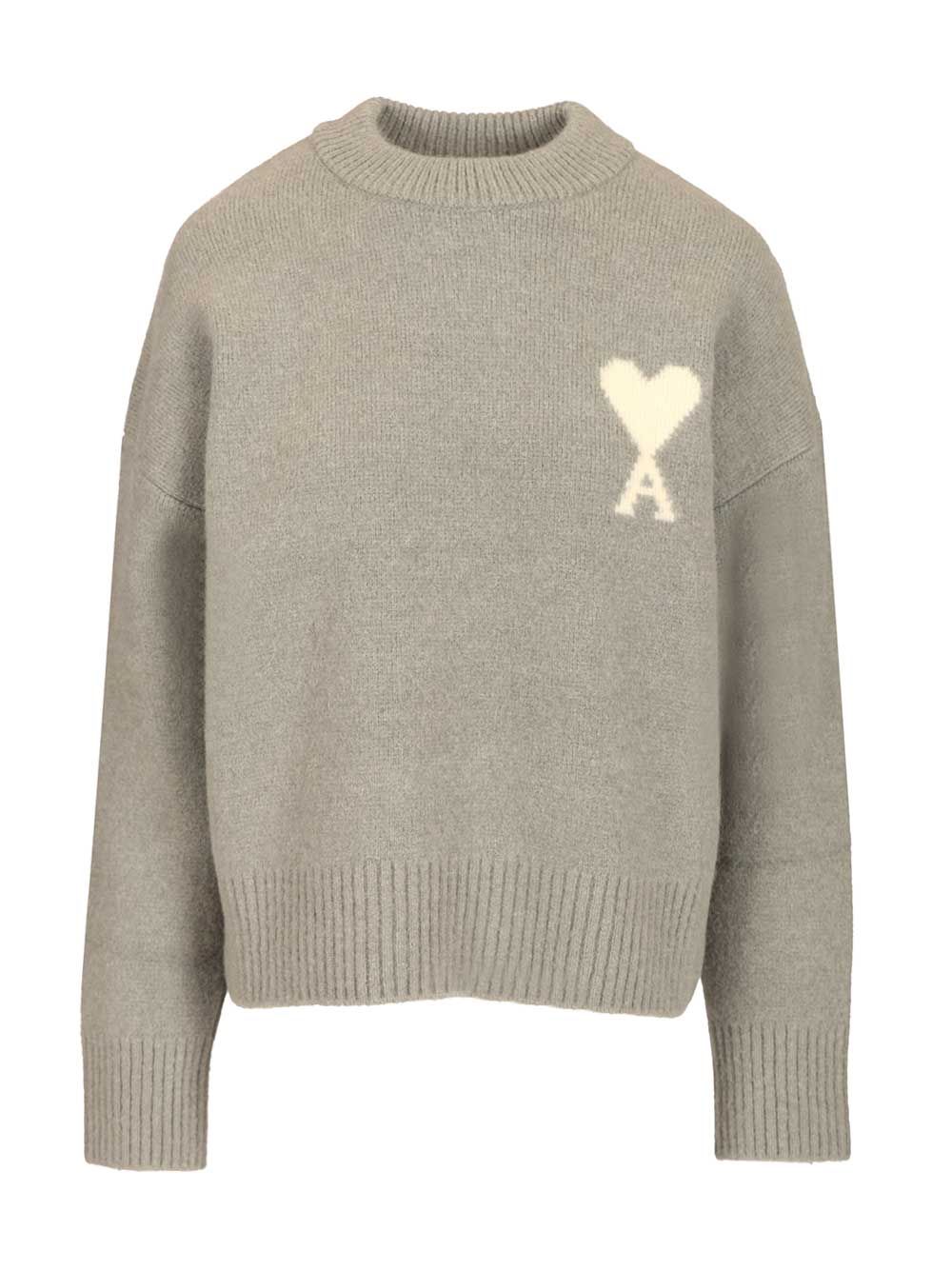 Ami Ami De Coeur Knitwear - Grey | aee525b35f9f9bd7d48ce1099bed3a540bfe30b9