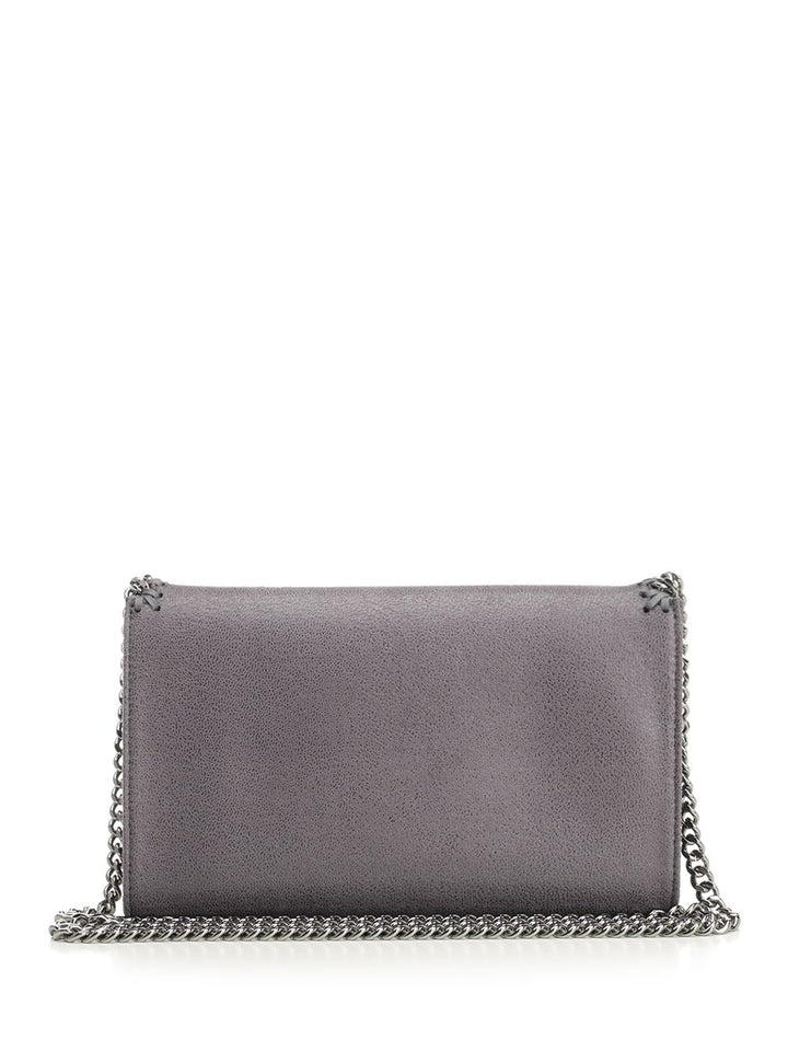 Stella Mccartney Falabella Wallet W/ Chain Bag Eco Shaggy Deer W/Ruthenium Chain Crossbody Bags - Grey | fd6f0ac2f3e136dcfa6da9f4ac1b48dc08d54113
