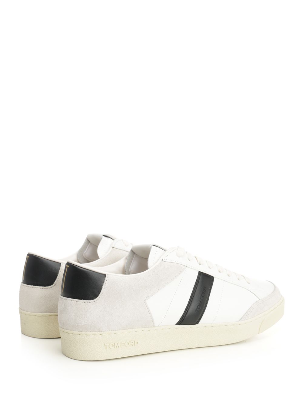 Tom Ford Leather Sneaker Sneakers - White | 52b9e77ba0f3976b9daf9c5244aeb84d4c6516cf