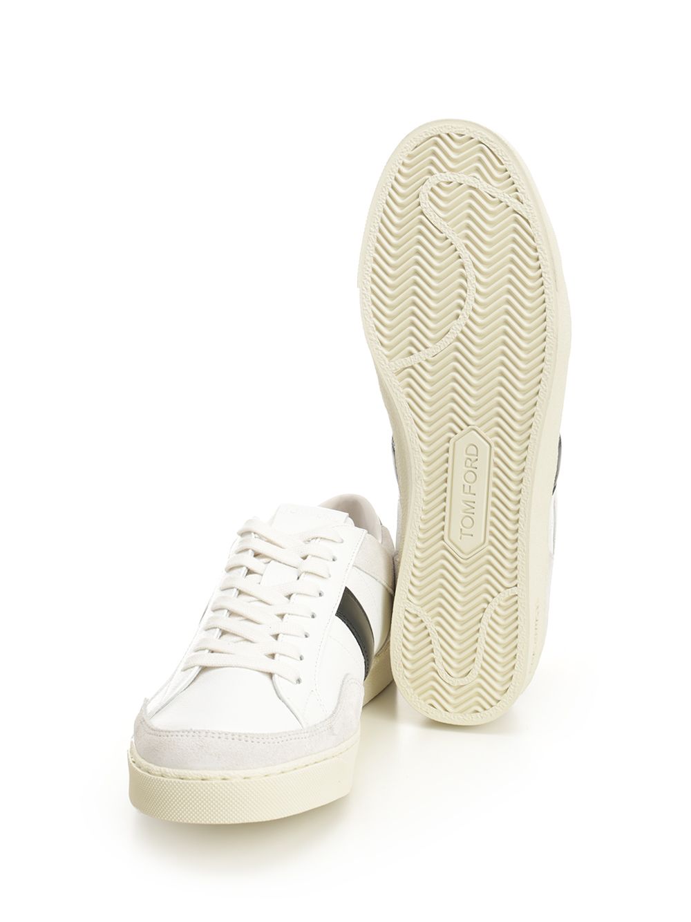 Tom Ford Leather Sneaker Sneakers - White | 100e3730ea7bfaa496bc25f454860cc79ef9c561