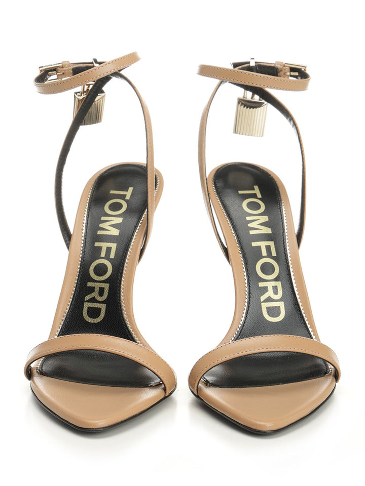 Tom Ford Padlock Sandals - Brown | d8949cd68e44dfa0eeafbbd9a23ad7993915ffbb